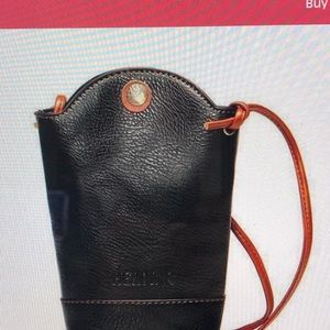Women’s black phone bag